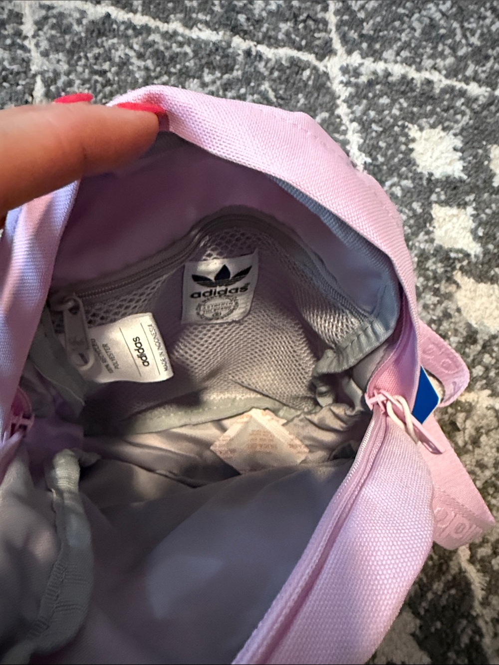 adidas Pink Mini Backpack with Logo - Picture 4 of 5